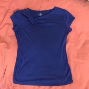 Lands’ End The Outfitters Top, gathered twist at top, size XS, lightly worn